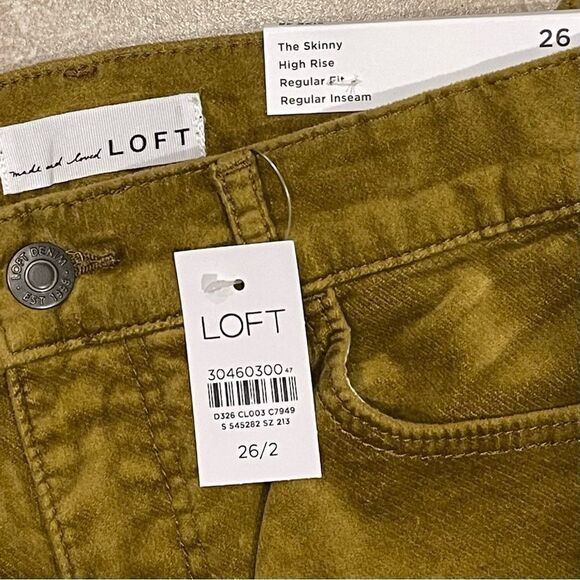 LOFT The Skinny High Rise Velvet Jeans - Picture 4 of 4